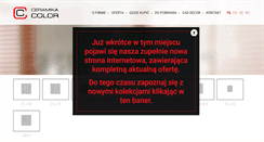 Desktop Screenshot of ceramikacolor.pl